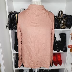 Uniqlo cow neck long sleeve blouse
